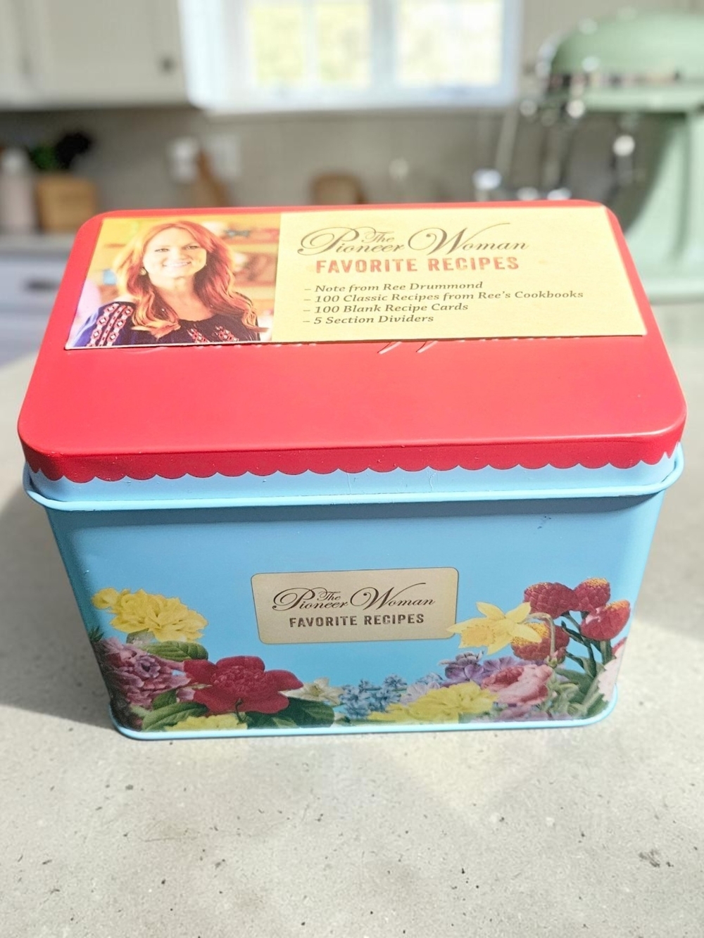 The Pioneer Woman Favorite Recipes Tin by Ree Drummond – Recipe Card Organizer